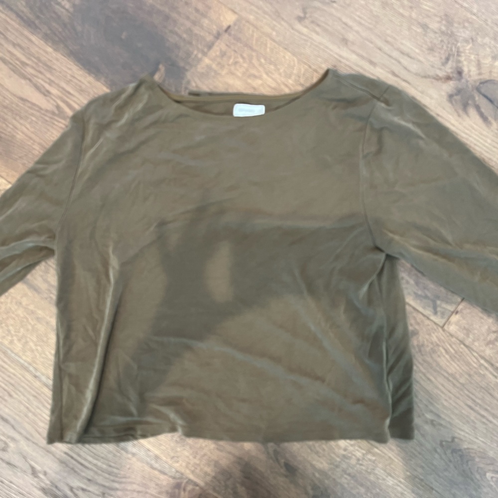 Gentle Fawn Olive Green Open-back Blouse